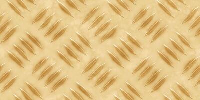 Seamless Decorated Brass Diamond Floor Backdrop Texture photo