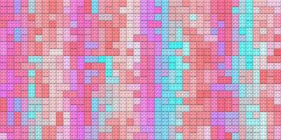 Pink blue red happy creative child puzzle surface design. Plastic building blocks background. Toy bricks texture. Colored plastic pieces backdrop. Colorful brick block toys pattern. Like Lego. photo