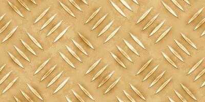 Seamless Metallic Brass Diamond Surface Texture photo