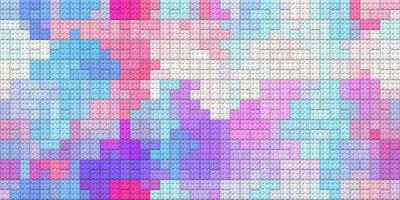Violet pink white colorful brick block toys pattern. Happy creative child puzzle surface design. Plastic building blocks background. Toy bricks texture. Colored plastic pieces backdrop. Like Lego. photo