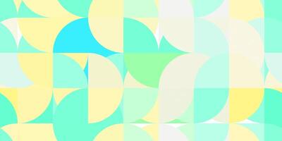 azul amarillo verde de colores moderno geometría medio círculos antecedentes. redondeado vistoso creativo diseño textura. foto