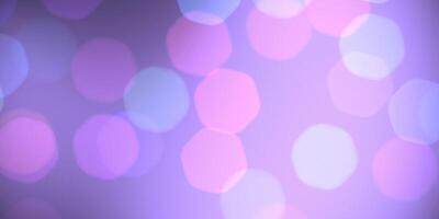 Light lilac violet bokeh background. Blurred colored texture. Happy color love creative backdrop. Bright glowing colorful pattern. Defocused sweet design. photo