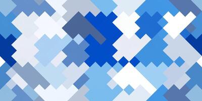 Blue pixelated color background. Colored geometric pixelate texture. Colorful square geometry backdrop. photo