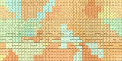 Peach orange colored plastic pieces backdrop. Colorful brick block toys pattern. Happy creative child puzzle surface design. Plastic building blocks background. Toy bricks texture. Like Lego. photo