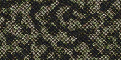 Black and white grey reptilian scale pattern. Snakeskin surface. Dangerous wildlife backdrop. Snake leather seamless textures. Reptile skin background. photo