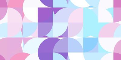Pink purple blue amazing multicolor school pattern. Colored modern geometry half circles backgrounds. photo