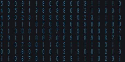 Blue numeral tech design backdrop. Abstract display digit pattern. Electronic Numbers Background. Cyberspace texture. Numeric binary creative surface. photo