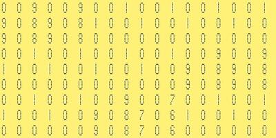 Yellow electronic Numbers Background. Cyberspace texture. Numeric binary creative surface. Numeral tech design backdrop. Abstract display digit pattern. photo