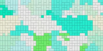 Green turquoise white colored plastic pieces backdrop. Colorful brick block toys pattern. Happy creative child puzzle surface design. Plastic building blocks background. Toy bricks texture. Like Lego. photo