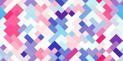 Colorful square geometry backdrop. Pixel graphic surface. Modern multicolor pattern. Amazing school design. Awesome education creative. Pixelated color background. Colored geometric pixelate texture. photo