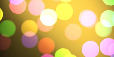 Yellow bright glowing colorful pattern. Defocused sweet design. Bokeh background. Blurred colored texture. Happy color love creative backdrop. photo