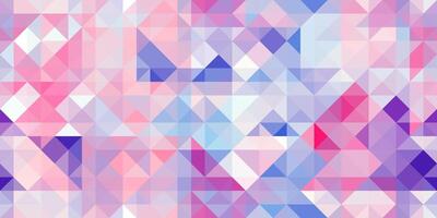 Geometric background pattern. Pink blue white violet. Seamless different normal shapes colored geometric minimal design. photo