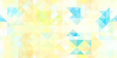 Geometric background pattern. Light yellow blue. Seamless chaotic random forms colored geometric modernism style. photo