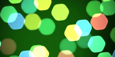 Green defocused sweet design. Bokeh background. Blurred colored texture. Happy color love creative backdrop. Bright glowing colorful pattern. photo