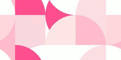 Pink rounded colorful creative design texture. Simple geometric graphic backdrop. photo