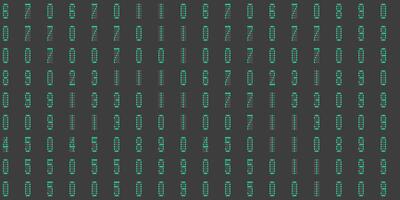 Green electronic Numbers Background. Cyberspace texture. Numeric binary creative surface. Numeral tech design backdrop. Abstract display digit pattern. photo