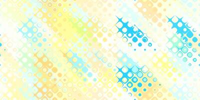 Yellow blue beige bright color bubbles geometric surface. Rounded cells grid background. photo