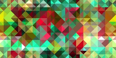 Geometric background pattern. Green red yellow brown. Seamless chaotic random forms colored geometric modernism style. photo