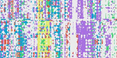 White Colored Swirl Line Glitch Art Backdrop. Distorted Geometric Surface. Abstract grunge pattern. Distortion Screen Texture. Colorful Noise Background. photo
