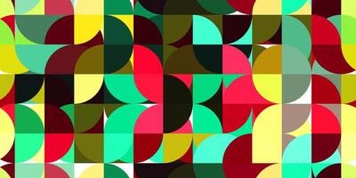 Rounded colorful creative design texture. Simple geometric graphic backdrop. photo