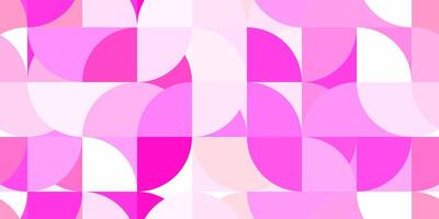 Pink red amazing multicolor school pattern. Colored modern geometry half circles backgrounds. photo