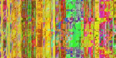 Summer Colors Cross Weave Colorful Noise Background. Glitch Art Backdrop. Distorted Geometric Surface. Abstract grunge pattern. Distortion Screen Texture. photo