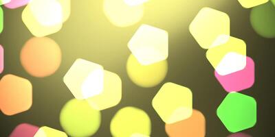 Yellow bright glowing colorful pattern. Defocused sweet design. Bokeh background. Blurred colored texture. Happy color love creative backdrop. photo