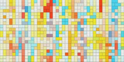 Yellow blue orange happy creative child puzzle surface design. Plastic building blocks background. Toy bricks texture. Colored plastic pieces backdrop. Colorful brick block toys pattern. Like Lego. photo