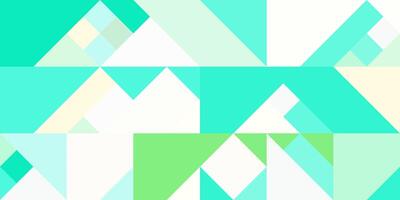 Geometric background pattern. Sea green blue turquoise white. Seamless different normal shapes colored geometric minimal design. photo