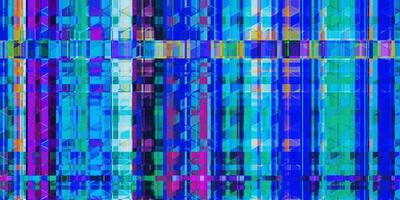 Blue Distortion Screen Texture. Colorful Noise Background. Glitch Art Backdrop. Distorted Geometric Surface. Abstract grunge pattern. photo