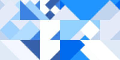 Geometric background pattern. Blue white. Seamless different normal shapes colored geometric minimal design. photo