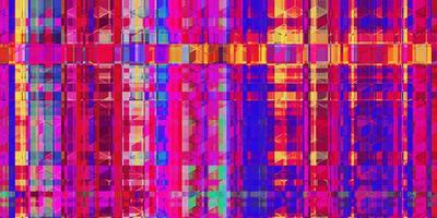 Pink Cube Outline Labyrinth Abstract Grunge Pattern. Distortion Screen Texture. Colorful Noise Background. Glitch Art Backdrop. Distorted Geometric Surface. photo