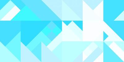 Geometric background pattern. Cyan sky blue white. Seamless rambling regular figures multicolor geometric minimal design. photo