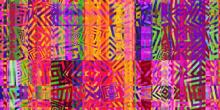 de colores cuadrícula polígonos mínimo dinámica guiones distorsionado geométrico superficie. foto