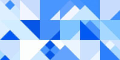 Geometric background pattern. Blue white grey. Seamless different flat even color shapes minimal design. photo