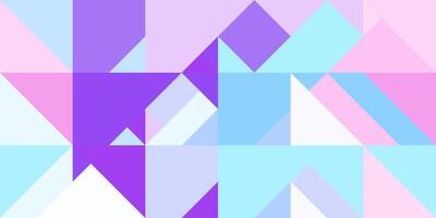 Geometric background pattern. Lilac violet blue pink white. Seamless chaotic usual forms multicolor geometric modernism style. photo