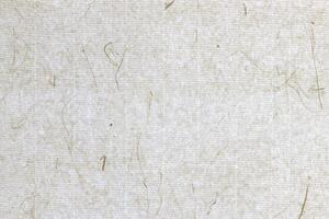 Decorated plant fibre paper background. Rice fragrance decorative paper texture. Landscape horizontal orientation. photo
