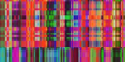 Multicolor Summer Candy Lines Distortion Screen Texture. Colorful Noise Background. Glitch Art Backdrop. Distorted Geometric Surface. Abstract grunge pattern. photo