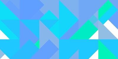 Geometric background pattern. Blue green white. Seamless rambling regular figures multicolor geometric minimal design. photo