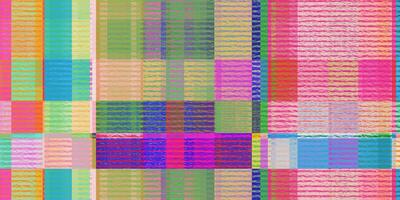 Multicolor Cold Pressed Glitch Art Backdrop. Distorted Geometric Surface. Abstract grunge pattern. Distortion Screen Texture. Colorful Noise Background. photo