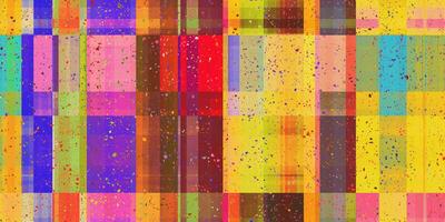 Colored Rubber Flooring Distorted Geometric Surface. Abstract grunge pattern. Distortion Screen Texture. Colorful Noise Background. Glitch Art Backdrop. photo