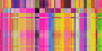 Multicolor Circles Polygons Glitch Art Backdrop. Distorted Geometric Surface. Abstract grunge pattern. Distortion Screen Texture. Colorful Noise Background. photo