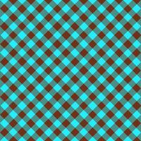 Gingham Pattern. Seamless aqua saddle brown two-color diagonal check pattern. Good for shirts, blouses, dresses. photo
