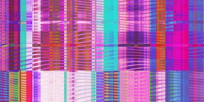 Purple Lilac Blue Hypnotic Waves Glitch Art Backdrop. Distorted Geometric Surface. Abstract grunge pattern. Distortion Screen Texture. Colorful Noise Background. photo