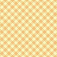 Gingham Pattern. Seamless lemon chiffon burly wood two-color diagonal check pattern. Good for shirts, blouses, dresses. photo