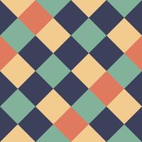 Yellow Orange Green Black Large Diagonal Seamless French Checkered Pattern. Inclined Big Colorful Fabric Check Pattern Background. 45 degrees Classic Checker Pattern Design Texture. photo