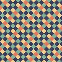 Yellow Orange Green Black Seamless Diagonal French Checkered Pattern. Inclined Colorful Fabric Check Pattern Background. 45 degrees Classic Checker Pattern Design Texture. photo