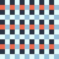 Black Orange Gray Blue Seamless French Checkered Pattern. Colorful Fabric Check Pattern Background. Classic Checker Pattern Design Texture. photo