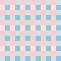 Pink Gray Peach Blue Seamless French Checkered Pattern. Colorful Fabric Check Pattern Background. Classic Checker Pattern Design Texture. photo