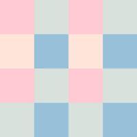 Pink Gray Peach Blue Large Seamless French Checkered Pattern. Big Colorful Fabric Check Pattern Background. Classic Checker Pattern Design Texture. photo